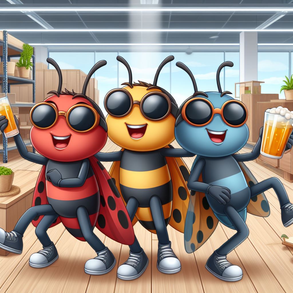 Ploșnițe fără inhibiții pe culoarul trei al unui magazin oarecare de mobilă suedeză