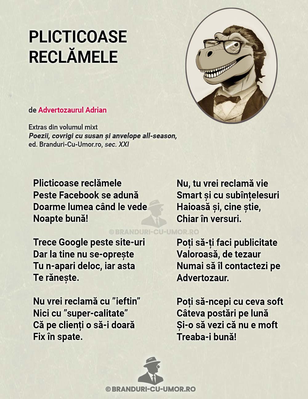 somnoroase reclămele Advertozaurul Branduri cu umor