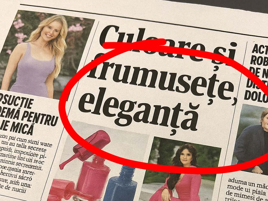 eleganță fără pic de rafinament, ne mor clișeele