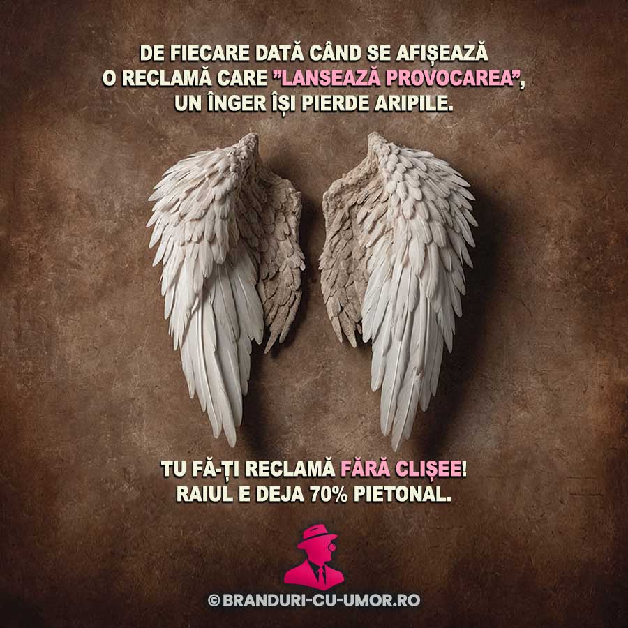 branduri cu umor Advertozaurul-Aripi-înger--lansează-provocarea meme advertising